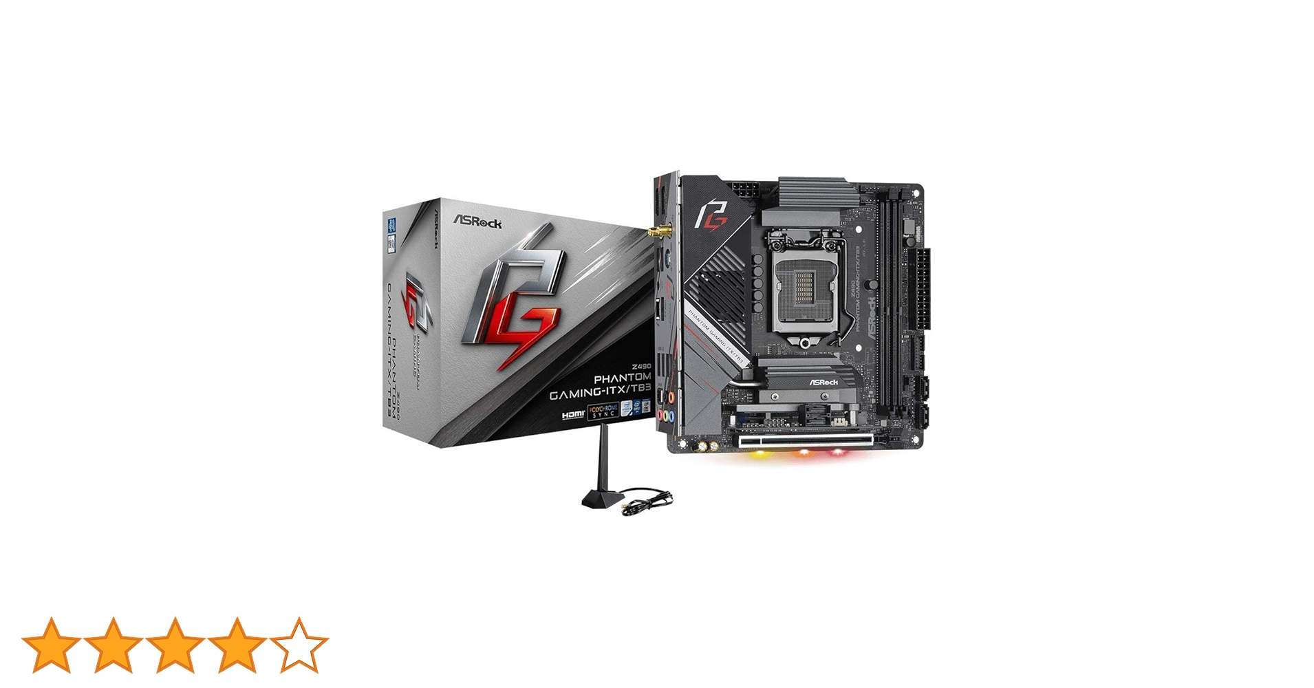 ASRock Z490 PHANTOM GAMING-ITX/TB3 動作確認済 ASRock | Z490 Phantom Gaming-ITX/TB3